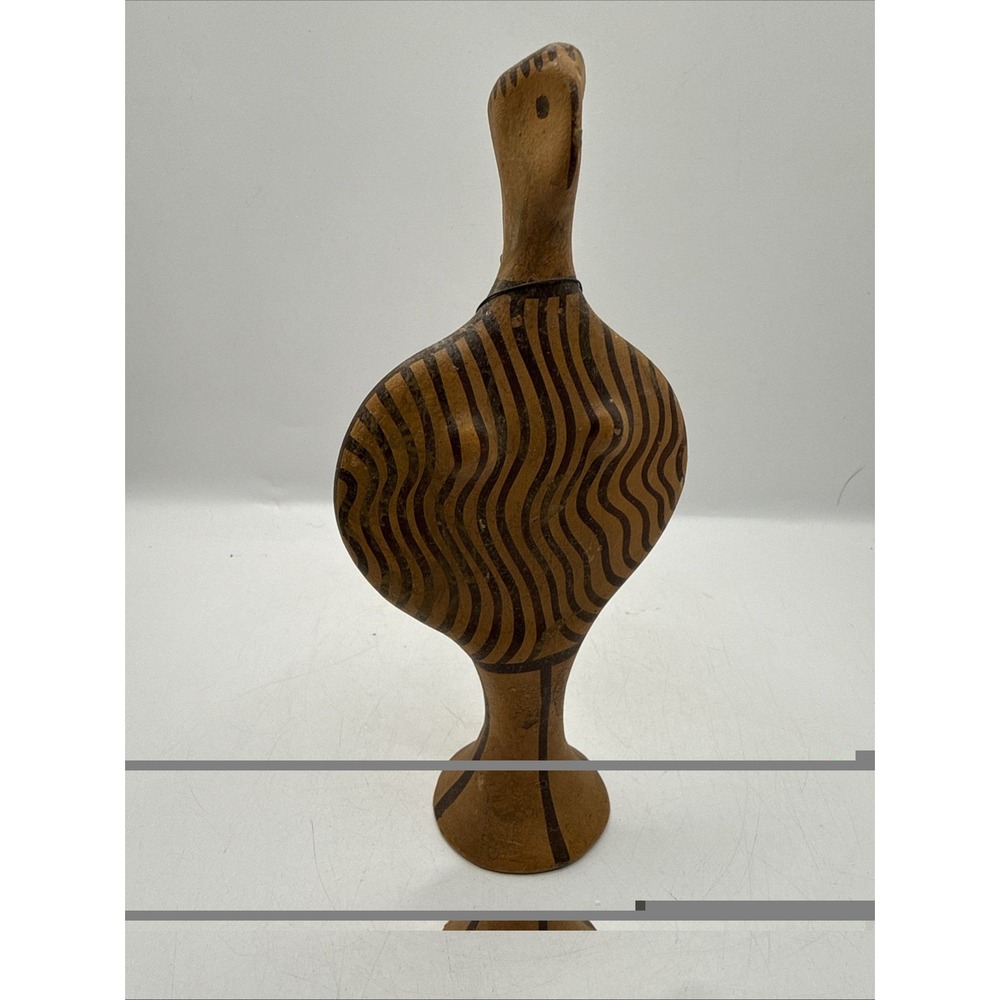 Vintage Greek Mycenaean Phi Type Figurine Terracotta Museum Copy with Lead Seal - Picture 7 of 9